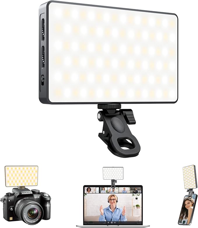 Selfie Light Ring Light for Phone: 90 LED Rechargeable iPhone Fill Lights by Unknown