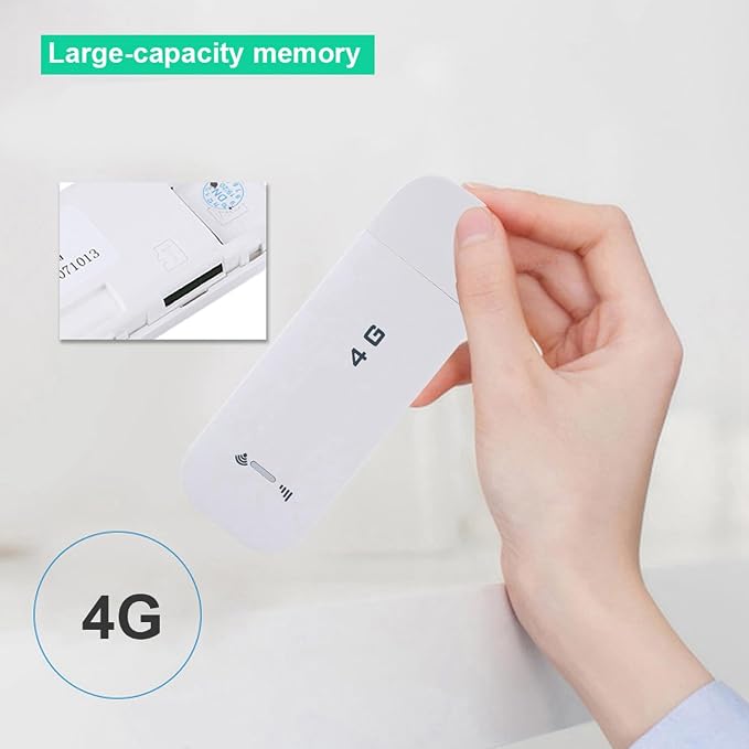 150Mbps 4G LTE Adapter, USB Network Pocket Router Modem Stick, Plug and Play - Image 2