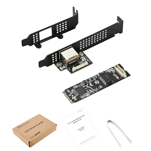 IO CREST M.2 M-Key PCI-e 3.0 Interface Single Port 5.0 Gigabit Ethernet Modules - Image 5