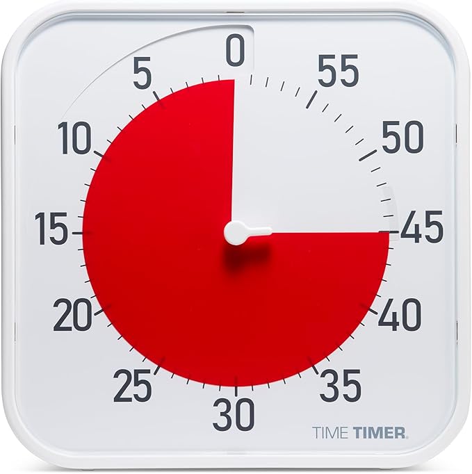 Time Timer Original 12" Visual Countdown Timer – Large 60-Minute Classroom by TimeTimer