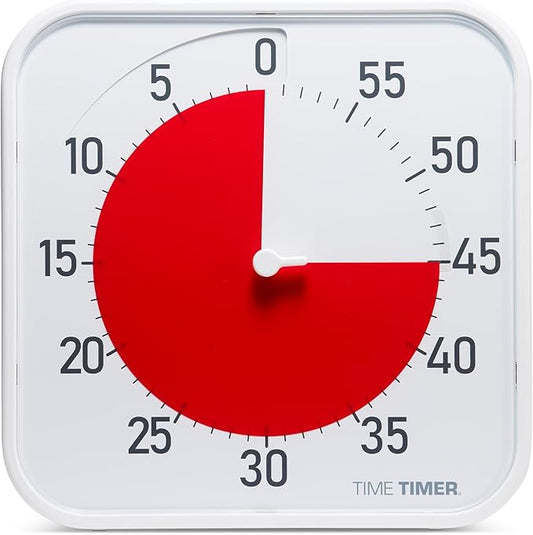 Time Timer Original 12" Visual Countdown Timer – Large 60-Minute Classroom by TimeTimer