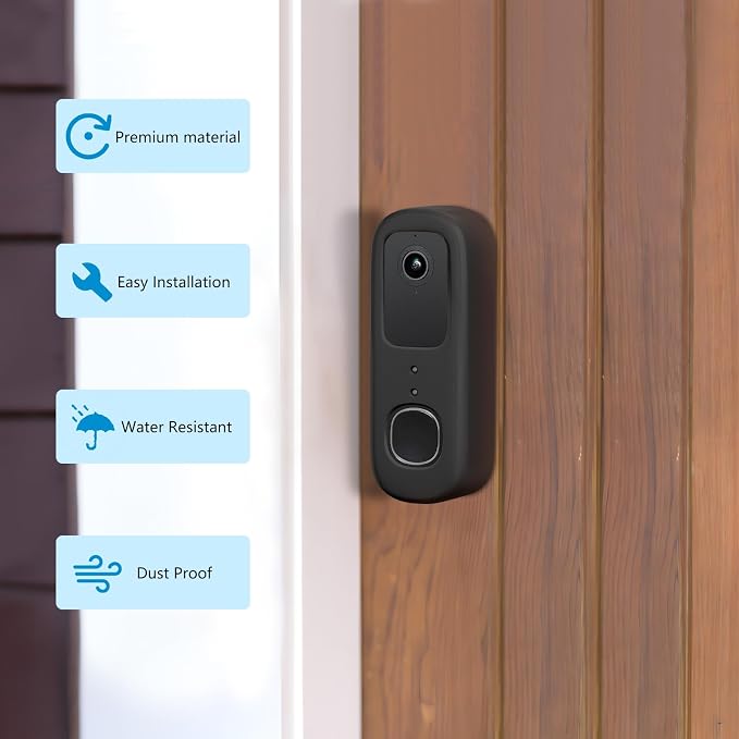 Anti-Theft Doorbell Bracket for Arlo Video Doorbell 2K, Easy No-Drill Mounting - Image 5