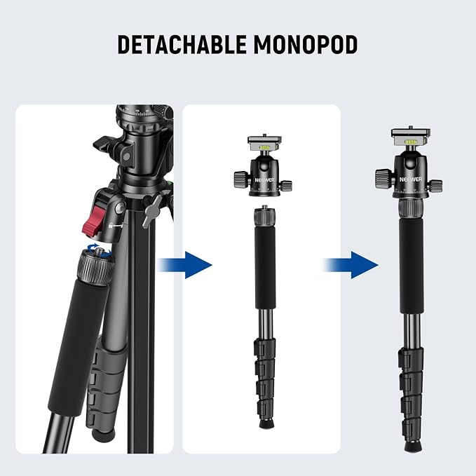 NEEWER Basics 64.5" Horizontal Overhead Tripod - Image 4