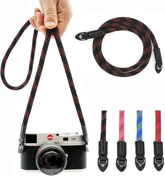 Camera Strap Vintage 100cm Nylon Climbing Rope Camera Neck Shoulder Strap by Eorefo