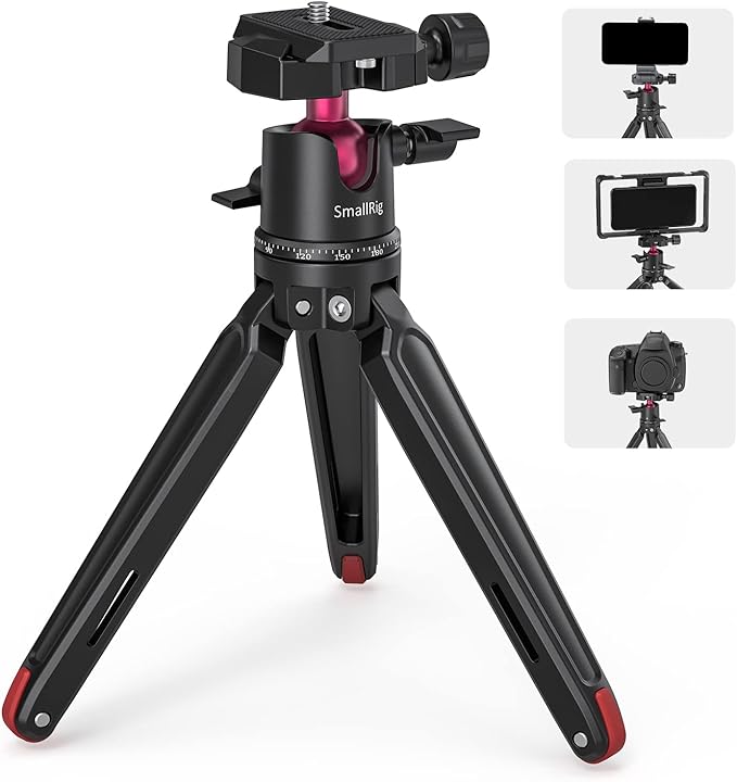 SmallRig Mini Tripod for Camera, Updated Desktop Tabletop Tripod by SmallRig