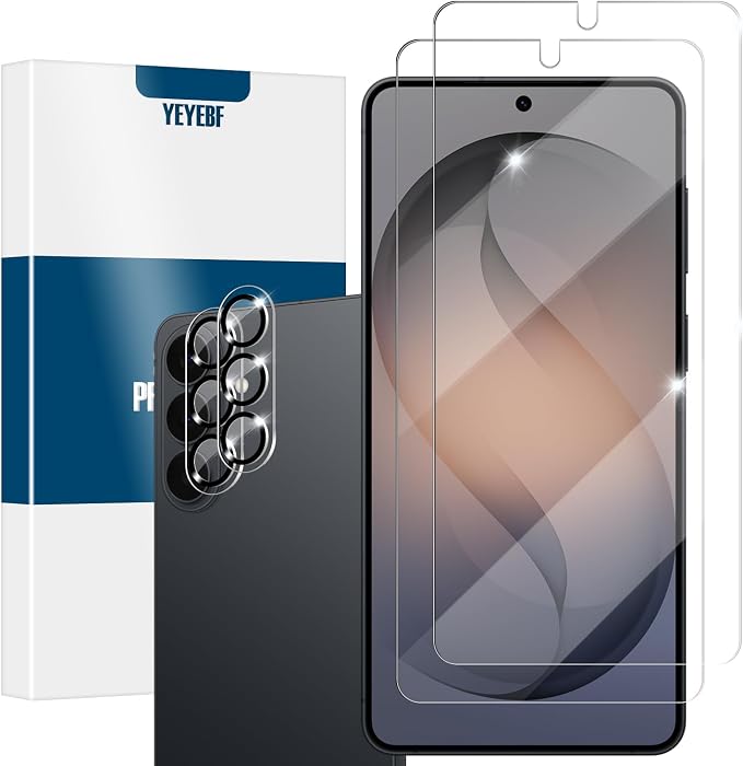 Galaxy S26 Plus Screen Protector + Camera Lens Protector, Full Coverage by YEYEBF
