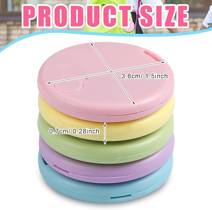 Konohan 5 Packs Smart Item Finder Portable Tracker GPS Tracking Mobile Anti - Image 3