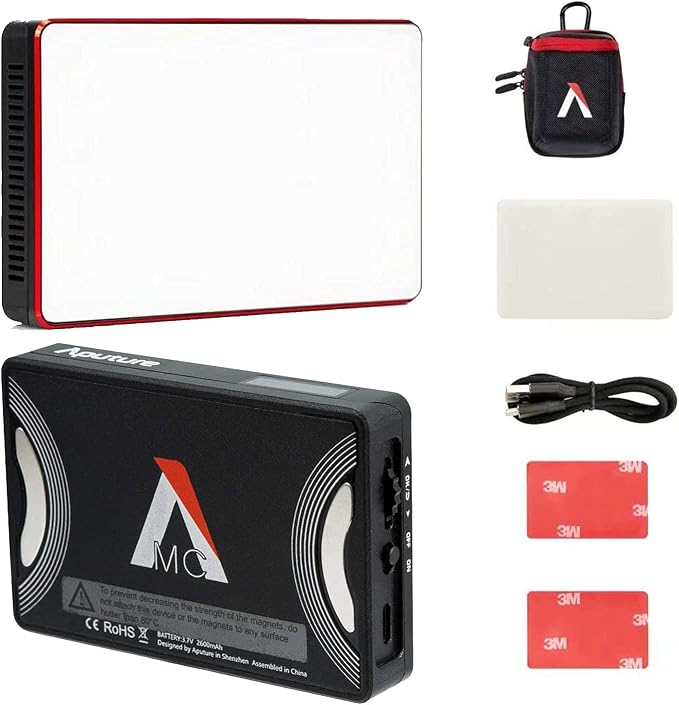Aputure Amaran MC RGBWW Mini On Camera Video Light, 3200K-6500K, CRI/TLCI 96+ by Aputure
