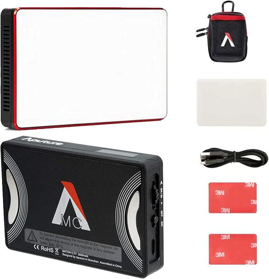 Aputure Amaran MC RGBWW Mini On Camera Video Light, 3200K-6500K, CRI/TLCI 96+ by Aputure