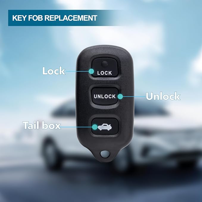 Keyless Entry Key Fob Replacement Fits - Image 3