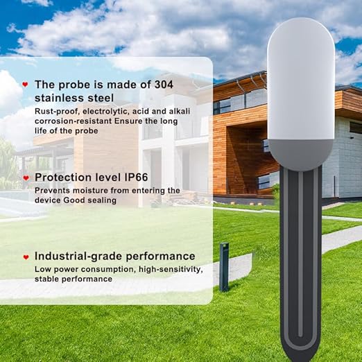 Zigbee Soil Moisture Sensor, Wireless Smart Plant Sensor Leave-in Soil - Image 6