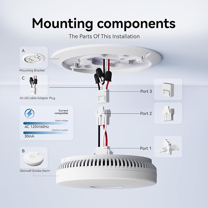 SITERWELL GA6217F Quick Connect Smoke Detector Adapter Plug - Image 3
