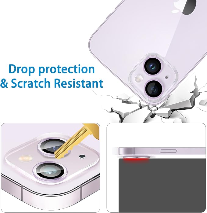 Dengduoduo 3 Pack Tempered Glass Camera Lens Protector - Image 3