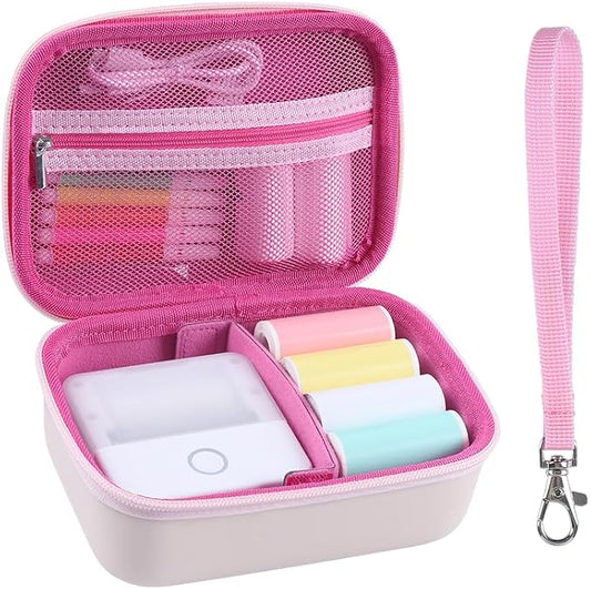 Carrying Case for Print Pods Mini Printer, Portable Mini Thermal Sticker Maker by Cudinham