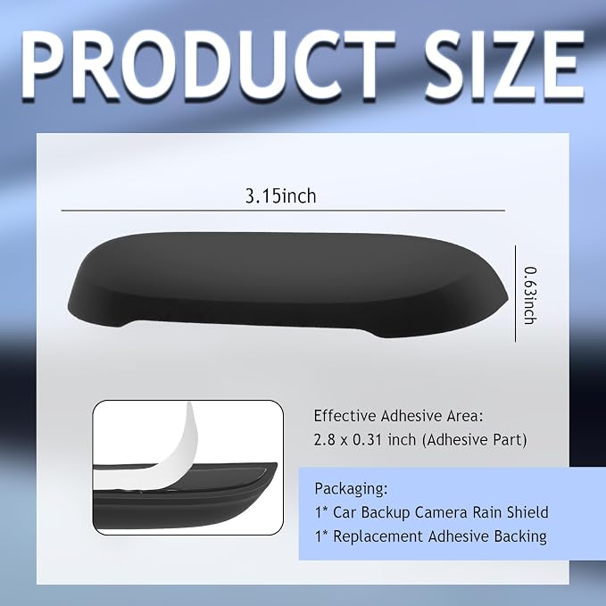 Car Rear View Camera Protection Cover, Wider Back Up Camera Rain Guard - Image 2