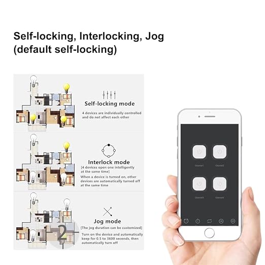 4 Channel Smart ZigBee Wireless Dry Contact Relay Switch Module, Compatible - Image 6