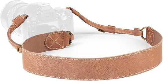MegaGear SLR, DSLR Sierra Series Genuine Leather Camera Shoulder or Neck Strap by MegaGear