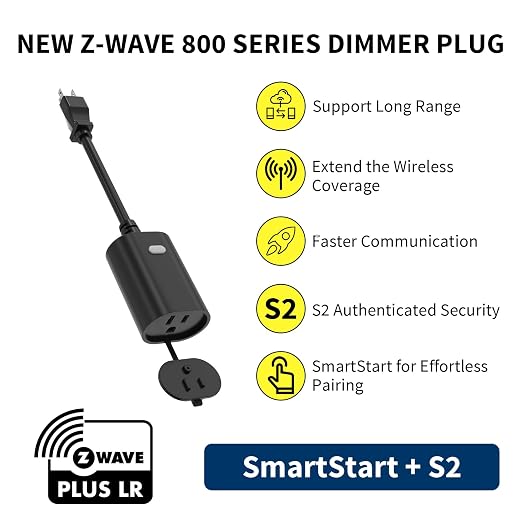 Minoston Z-Wave Plug 800 Outdoor Dimmer Zwave Dimmable Smart Plugs Outlet Switch - Image 3