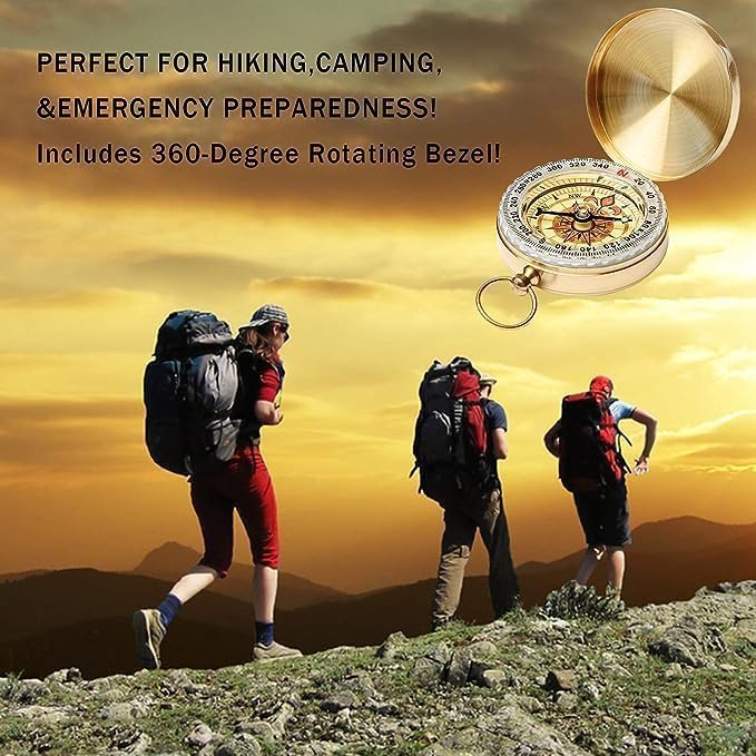 Camping Survival Compass Metal Compass Kids Compass - Image 6