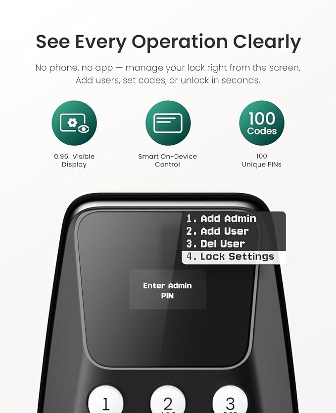 DESLOC C100 Keyless Entry Door Lock - Image 8