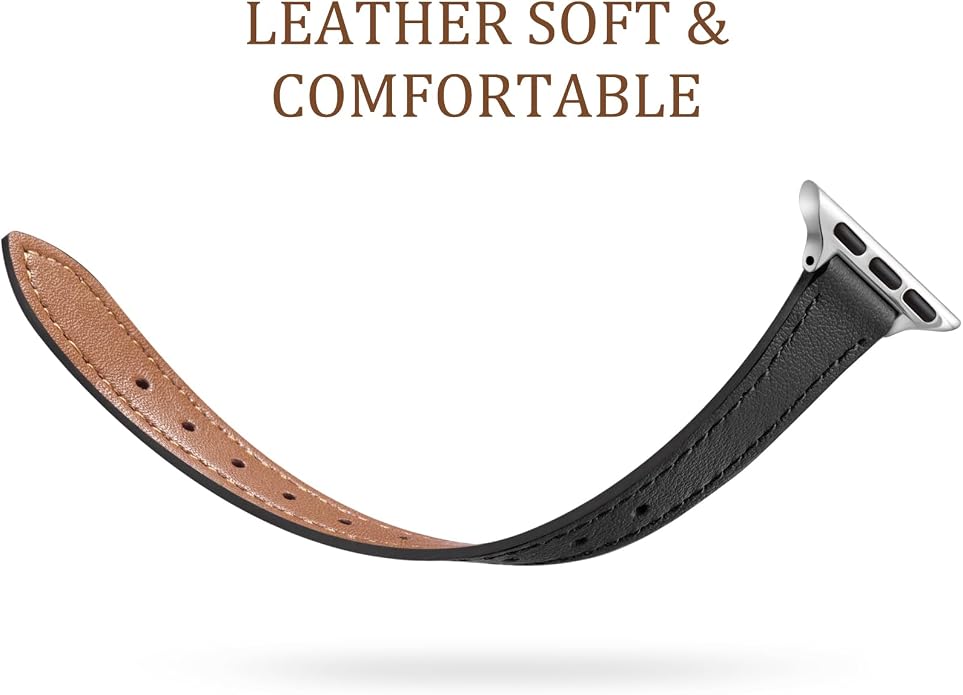 Charlam Slim Leather Band Compatible - Image 3