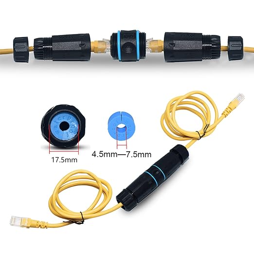 10 PCS IP68 Waterproof RJ45 Coupler, Shielded Pure Copper Ethernet Coupler - Image 2