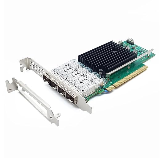 10Gtek 25G Network Card, 4-Port SFP28 Adapter, PCIe 4.0 x16, SR-IOV/RDMA/DPDK by 10Gtek