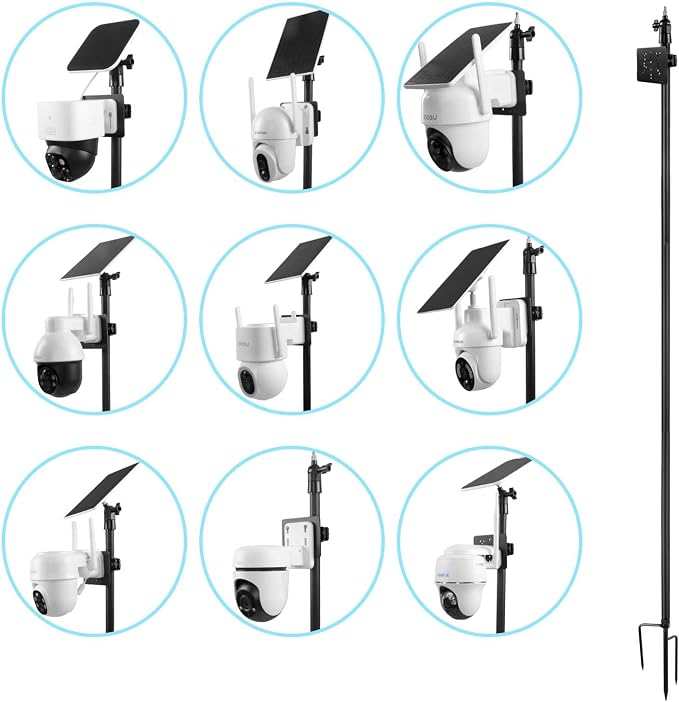 Ground Stake Mount for eufy Solocam S340/E30/S330, Reolink Argus PT 3MP/4MP/5MP - Image 3