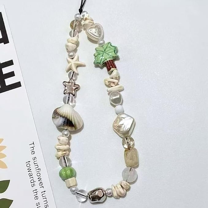 Cute Beaded Camera Wrist Strap for Phone, Digital Camera Charm Lanyard - Image 2