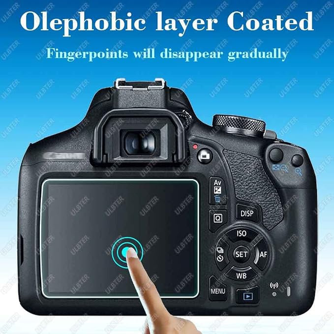 ULBTER Screen Protector for Canon EOS Rebel T7 T6 T5 2000D Camera & Hot Shoe - Image 4
