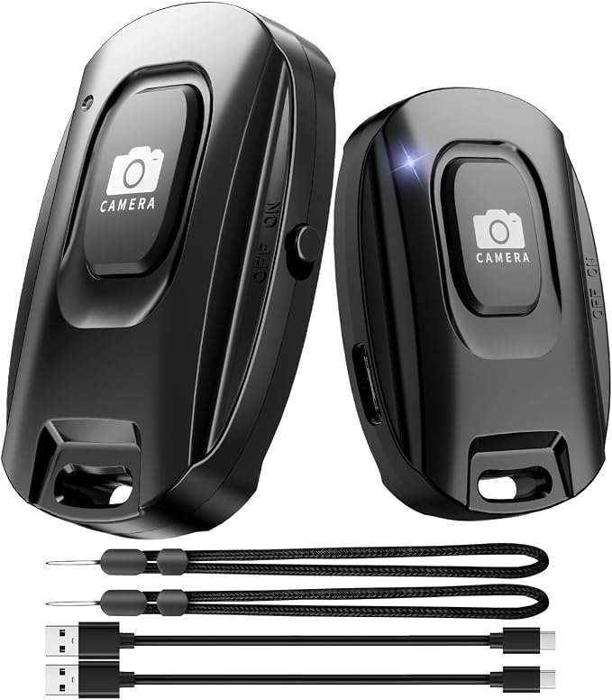 MAIRAN 2 Pack Rechargeable Wireless Camera Remote Shutter by MAIRAN