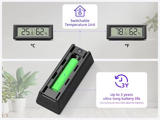 Small Digital Hygrometer, Humidity Meter, Indoor Thermometer, Room Temperature - Image 5