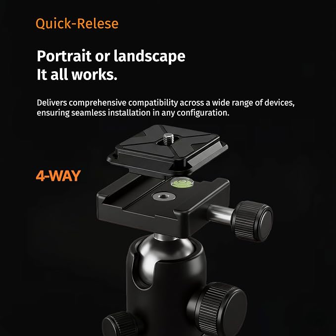 Camera Clip Backpack Clip with Quick Release Plate, Aluminum Backpack Strap - Image 4