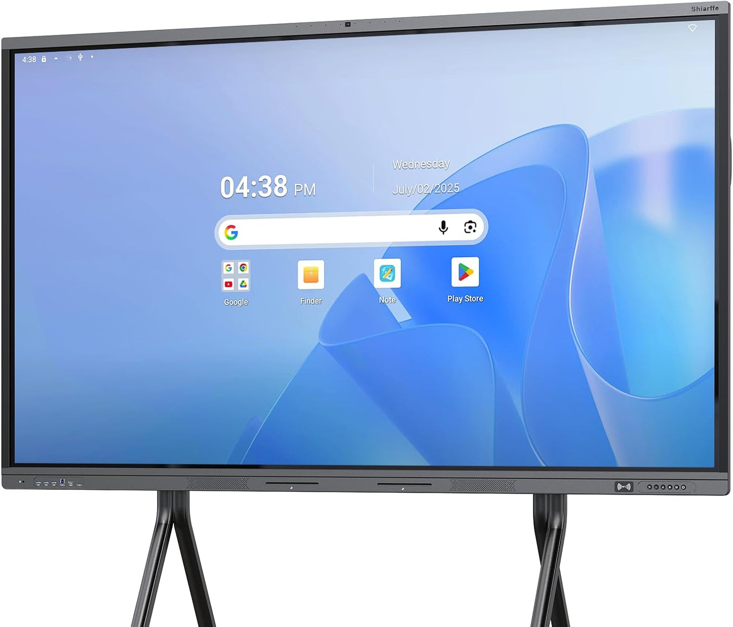 Shiarffe X5 Smart Board 86" 4K Interactive Whiteboard Google EDLA-Certified for Classroom Office Homeschool, OTA Software Updates 8GB RAM + 128GB Storage, Octa-Core Android 14 OS
