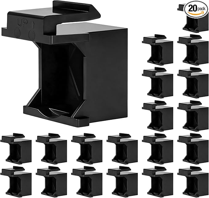 20-Pack Blank Keystone Jack Insert by Togconn