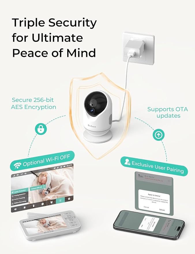 Dr.Care VistaView Lite Smart WiFi Baby Monitor - Image 4
