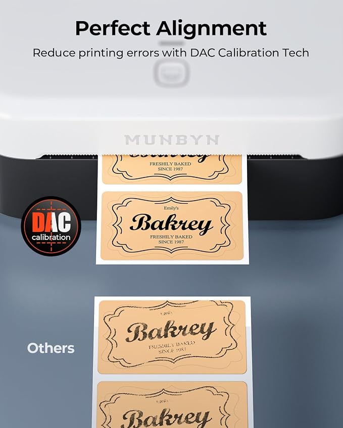 MUNBYN Bluetooth Thermal Label Printer RW403B, Wireless 4x6 Shipping Label - Image 6
