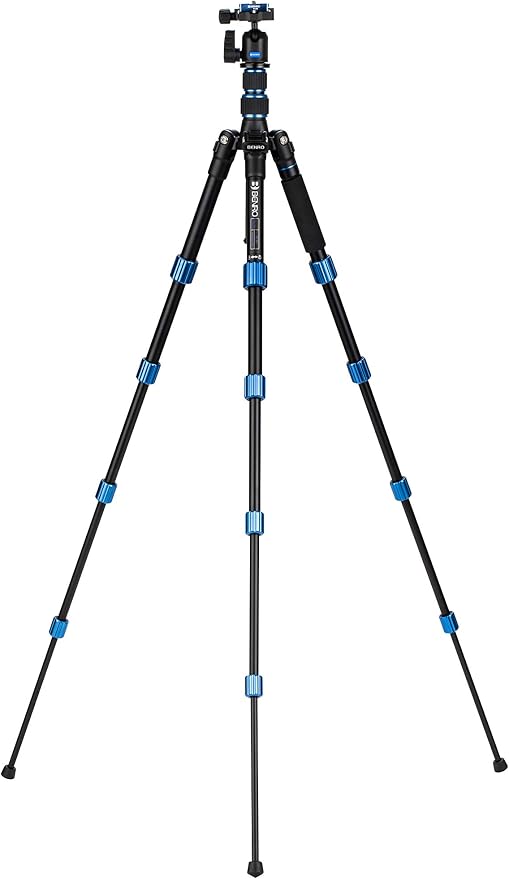 Benro Slim Travel Aluminum Tripod Kit – Lightweight 5-Section Tripod - Image 2