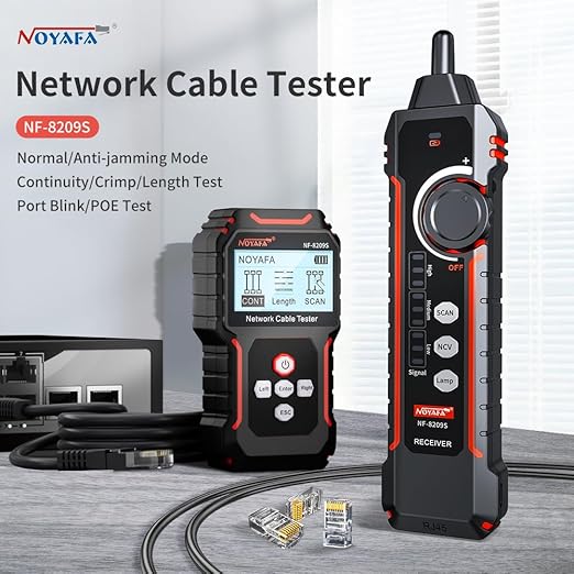 NOYAFA NF‑8209S Network Cable Tester – Upgrade Ethernet Cable Tester - Image 4