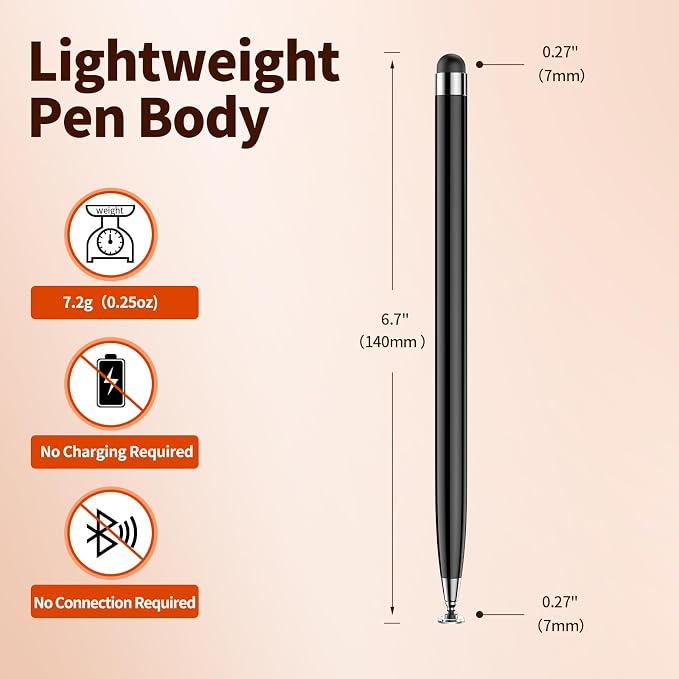 10PCS Stylus Pen for Touchscreen, Lightweight 2 in 1 Design | Stylus Pen for - Image 5