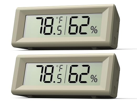 Small Digital Hygrometer, Humidity Meter, Indoor Thermometer, Room Temperature by PFTTDD