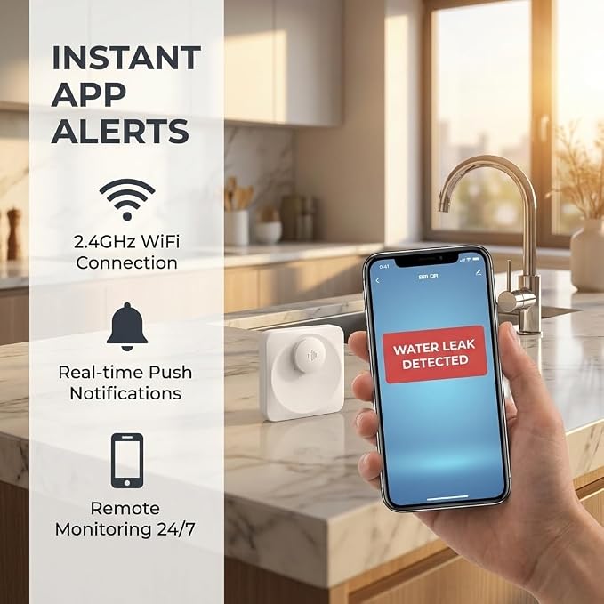 WiFi Water Leak Detector Sensor - Image 2
