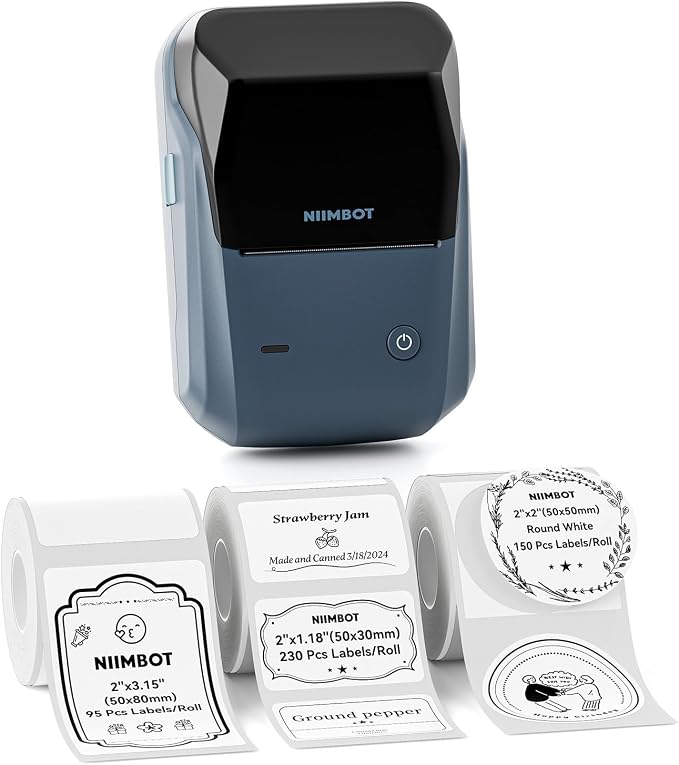 NIIMBOT B1 Label Maker Machine, Thermal Label Printer Easy to Use by NIIMBOT%C2%AE