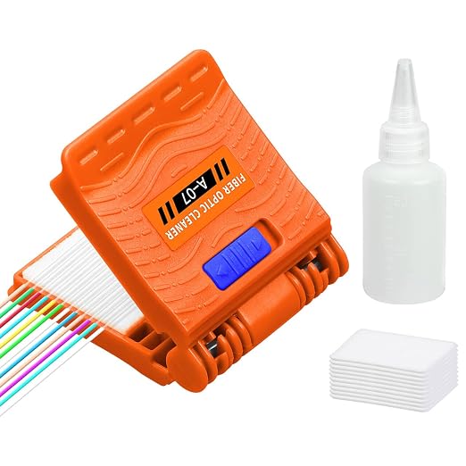 A-07 1PCS Equipped with 10 Replacement cores Fiber Optic Cleaning Wipe by FiberOpticTools