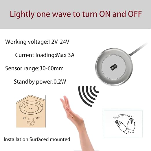 VST Motion Sensor Light Switch IR Handwave Sensor Switch Door Switch - Image 4