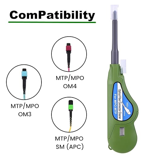 Fiber Optic Cleaner for MTP/MPO Connector, Optical Connector Cleaner Over 500 - Image 3