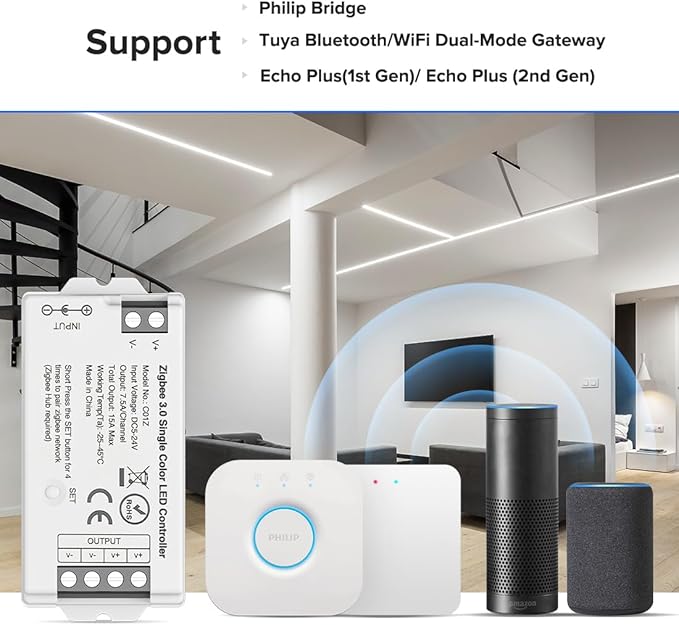 BTF-LIGHTING Tuya Zigbee 3.0 C01Z LED Controller Support Single Color 2 pin PWM - Image 2