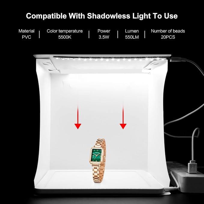 Portable Photo Light Box 10 Inch, Folding Photography Studio Tent - Image 7