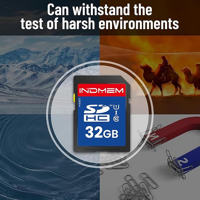 32GB SD Card, C10 SDHC UHS-I Memory Cards U1 Class 10 High-Speed Full 4K HD - Image 6