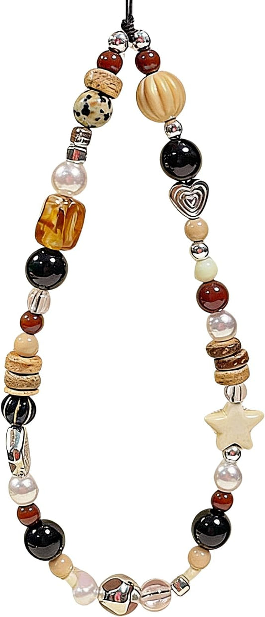 Cute Beaded Camera Wrist Strap for Phone, Digital Camera Charm Lanyard by CasaPopz